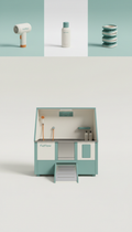 Modular dog wash station with soft-touch panels